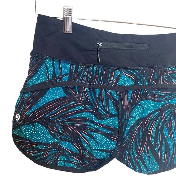𝅺LULULEMON Speed Shorts-Tofino Lace Palm - Picture 8 of 10